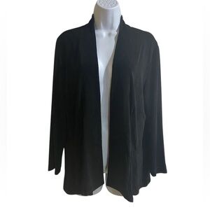 Black Cardigan Sweater Open Front_size 3_(16/18)_ Travelers By Chico’s_Women